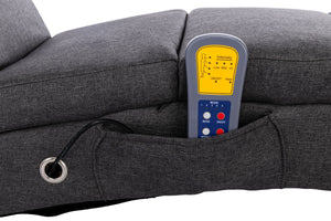 Relaxliege mit Massagefunktion anthrazit