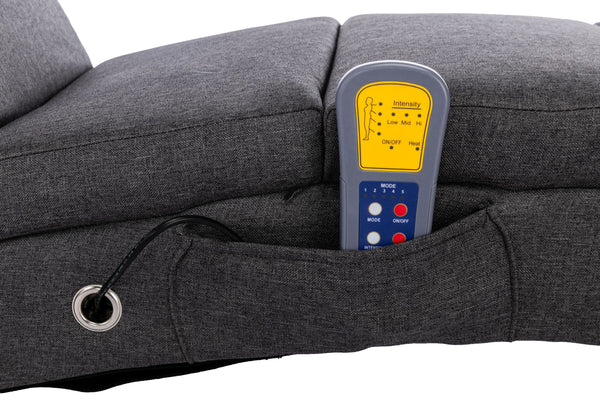 Relaxliege mit Massagefunktion anthrazit