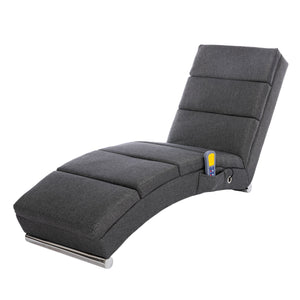 Relaxliege mit Massagefunktion anthrazit