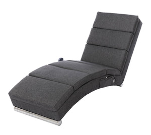 Relaxliege mit Massagefunktion anthrazit