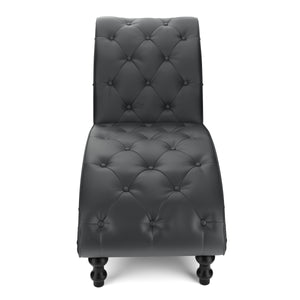Relaxliege Leder schwarz