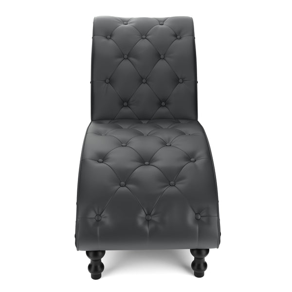 Relaxliege Leder schwarz