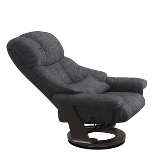 Relaxsessel LESTER mit Hocker anthrazit