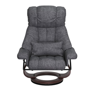 Relaxsessel LESTER mit Hocker anthrazit