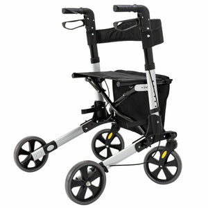 Rollator Gehhilfe Alu bis 136kg + Tasche + faltbar