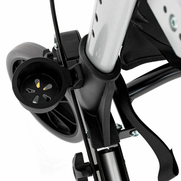 Rollator Gehhilfe Alu bis 136kg + Tasche + faltbar