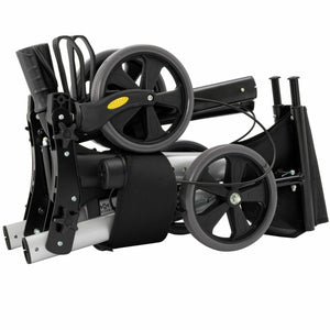 Rollator Gehhilfe Alu bis 136kg + Tasche + faltbar
