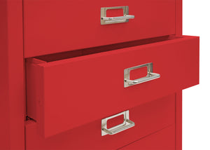 Rollcontainer JAM-L49 Aktenschrank Metall 115x40x41cm 8 Schubladen