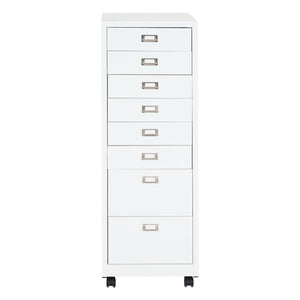 Rollcontainer JAM-L49 Aktenschrank Metall 115x40x41cm 8 Schubladen