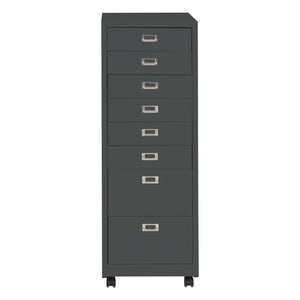 Rollcontainer JAM-L49 Aktenschrank Metall 115x40x41cm 8 Schubladen