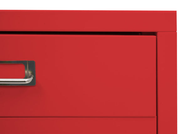 Rollcontainer JAM-L49 Aktenschrank Metall 55x40x41cm 4 Schubladen