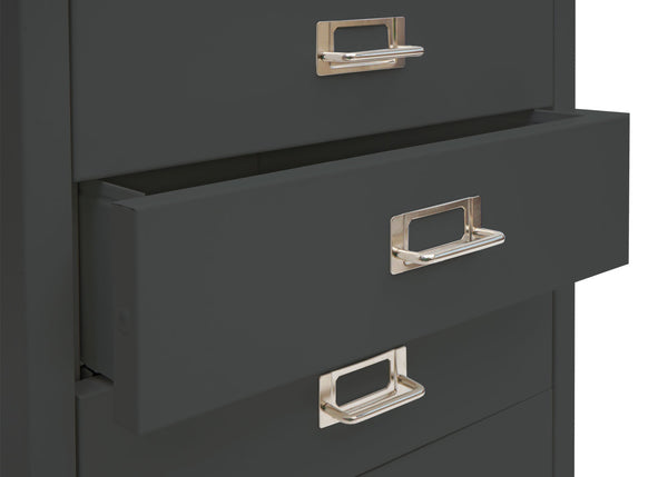 Rollcontainer JAM-L49 Aktenschrank Metall 75x40x41cm 5 Schubladen