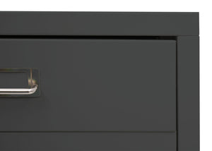 Rollcontainer JAM-L49 Aktenschrank Metall 75x40x41cm 5 Schubladen