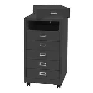 Rollcontainer JAM-L49 Aktenschrank Metall 75x40x41cm 6 Schubladen