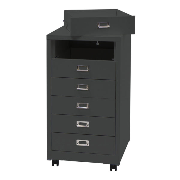 Rollcontainer JAM-L49 Aktenschrank Metall 75x40x41cm 6 Schubladen