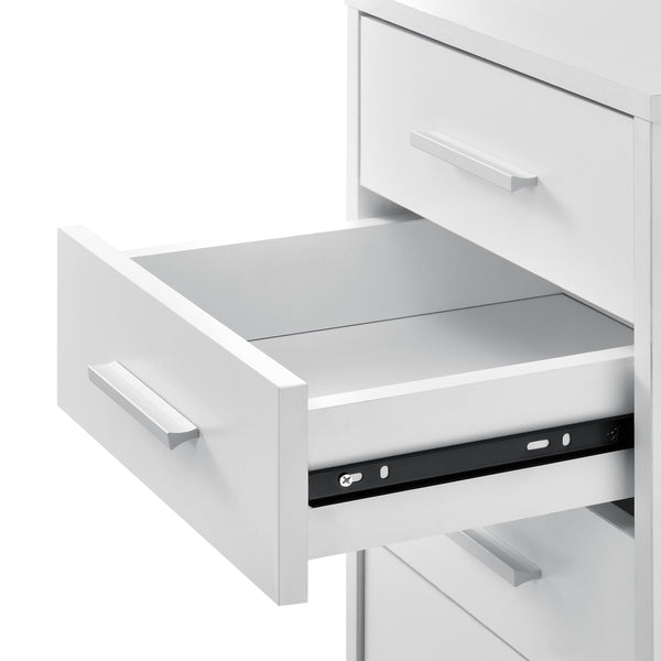 Rollcontainer Stockholm 63x33x38cm mit 5 Schubladen Weiss