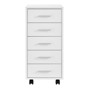 Rollcontainer Stockholm 63x33x38cm mit 5 Schubladen Weiss