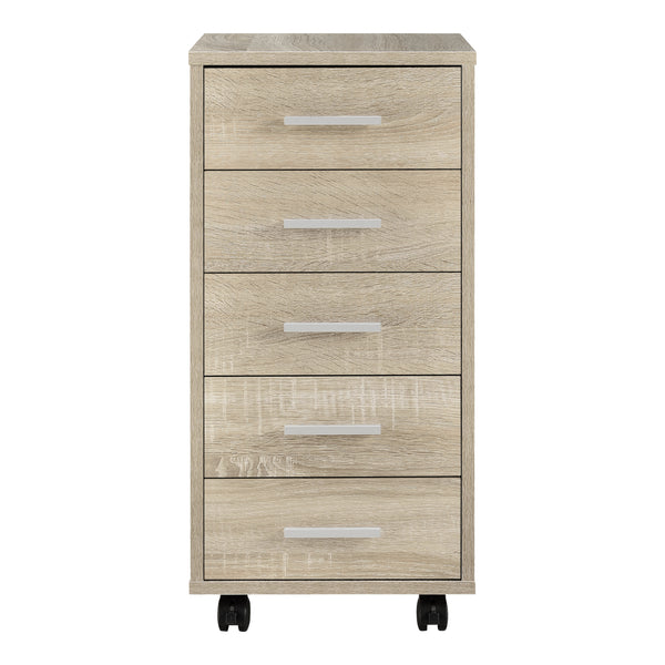Rollcontainer Stockholm 63x33x38cm mit 5 Schubladen Eiche