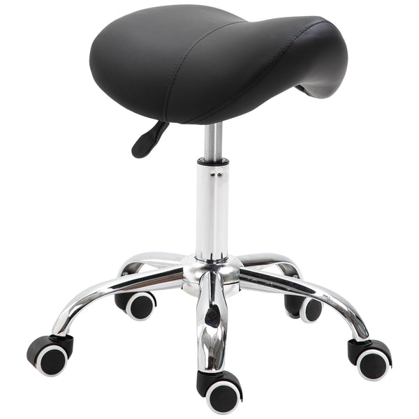 Rollhocker Sattelhocker Praxishocker 49-61cm schwarz