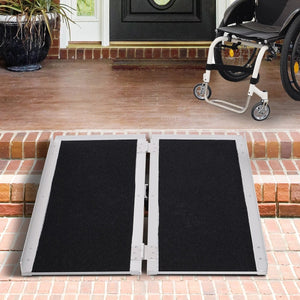 Rollstuhlrampe Auffahrrampe Faltbar 93x73cm