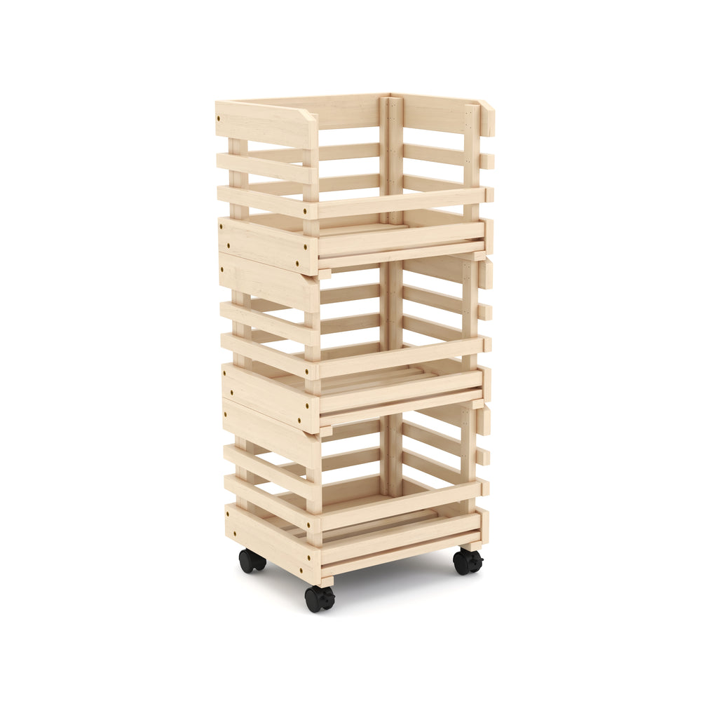 Carrello portafrutta con ruote 37 x 30 x 80 cm