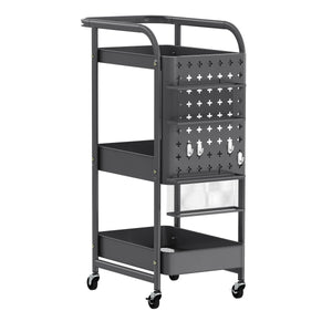 Rollwagen STEVEN 3 Etagen 30 x 49 x 74 cm anthrazit