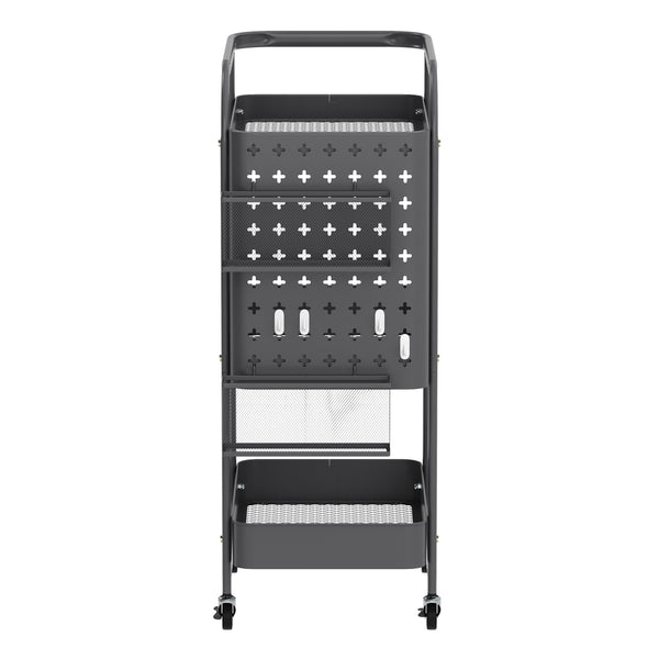 Rollwagen STEVEN 3 Etagen 30 x 49 x 74 cm anthrazit