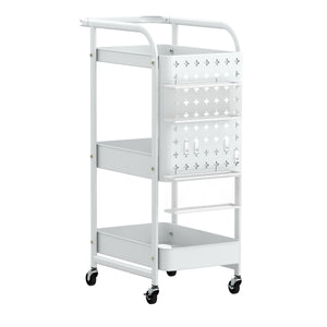 Rollwagen STEVEN 3 Etagen 30 x 49 x 74 cm weiss