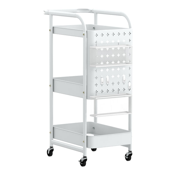 Rollwagen STEVEN 3 Etagen 30 x 49 x 74 cm weiss