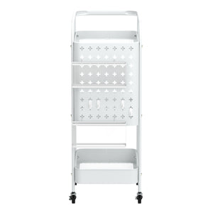 Rollwagen STEVEN 3 Etagen 30 x 49 x 74 cm weiss