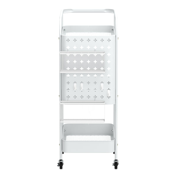 Rollwagen STEVEN 3 Etagen 30 x 49 x 74 cm weiss
