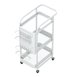 Rollwagen STEVEN 3 Etagen 30 x 49 x 74 cm weiss