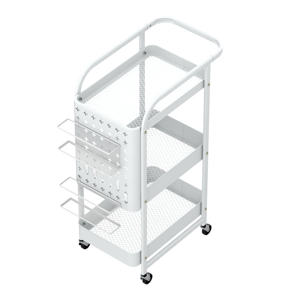 Rollwagen STEVEN 3 Etagen 30 x 49 x 74 cm weiss