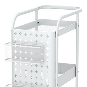 Rollwagen STEVEN 3 Etagen 30 x 49 x 74 cm weiss