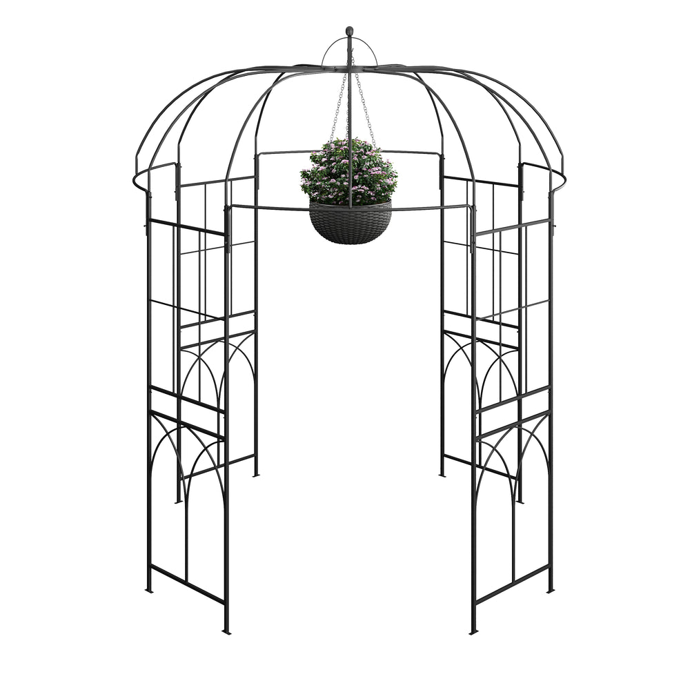 Padiglione ad arco di rose 210 x 210 x 256 cm