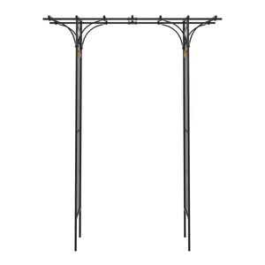 Rosenbogen Pergola 181 x 233 cm schwarz