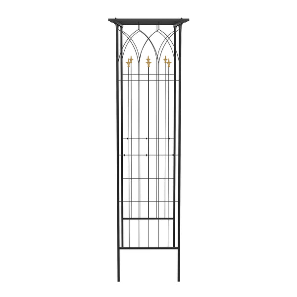 Rosenbogen Pergola 181 x 233 cm schwarz