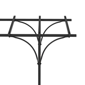 Rosenbogen Pergola 181 x 233 cm schwarz
