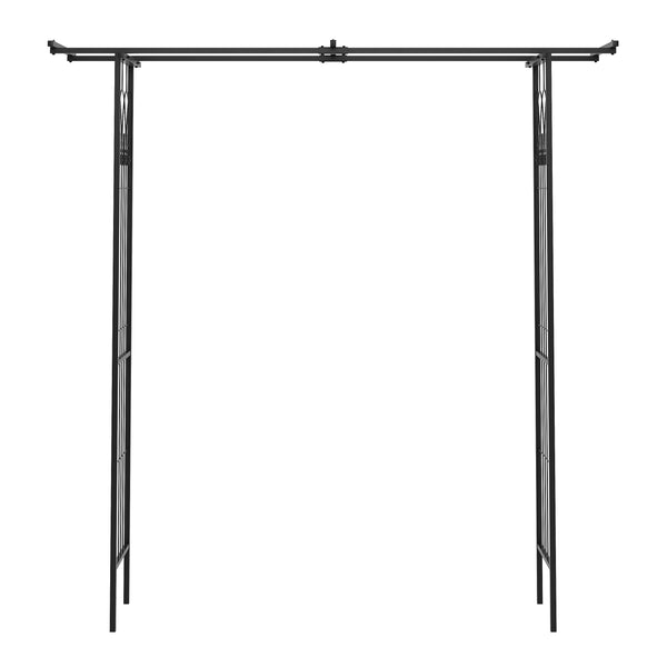 Rosenbogen Pergola 200 x 204 cm schwarz