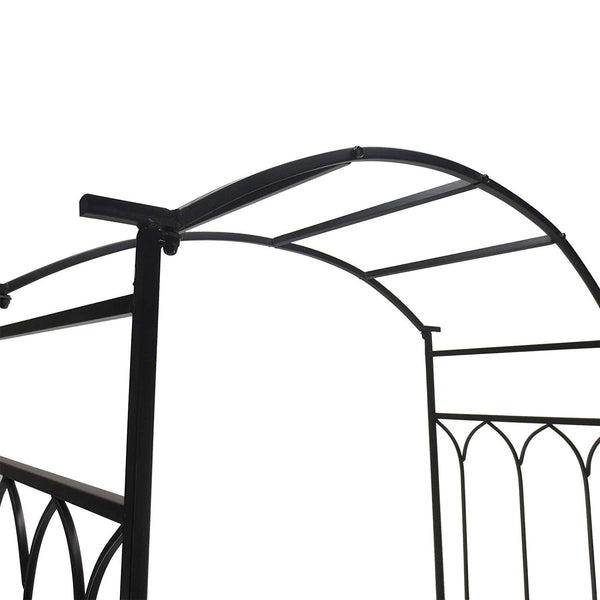 Rosenbogen Gartenbank Rankhilfe Metall 203cm