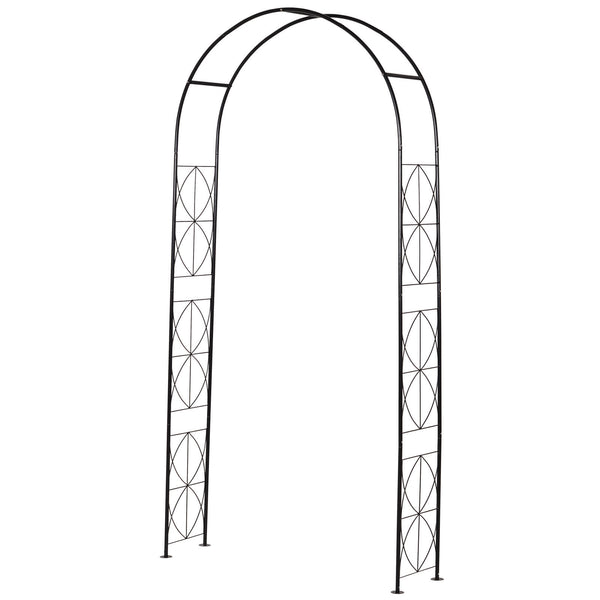 Rosenbogen Rankgitter Rankhilfe Torbogen Metall 230cm