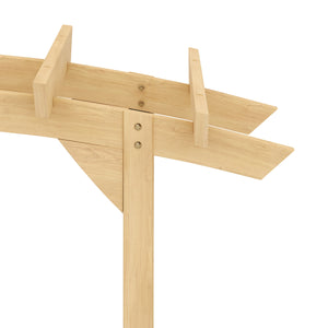 Rosenbogen gerundet Holz 150 x 200 cm