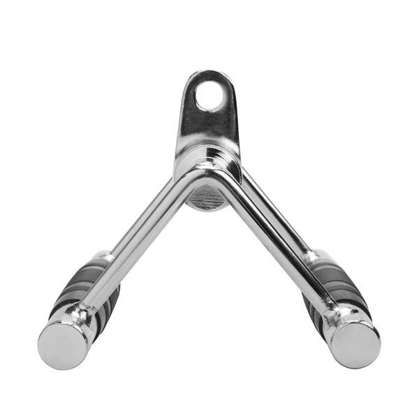 Rowing handle steel 18 cm silver/black