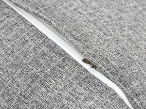 Rückenkissen mit Nackenrolle grau