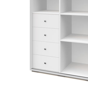 Kleiderschrank Schiebetüren RINA 200 cm weiss