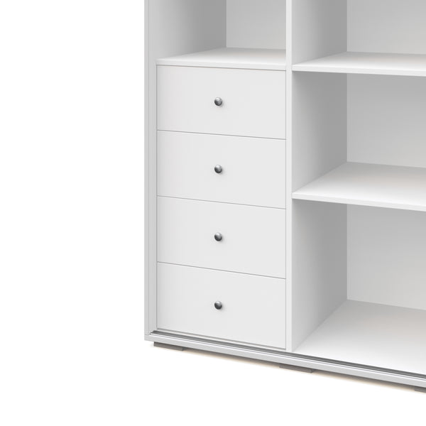 Kleiderschrank Schiebetüren RINA 200 cm weiss