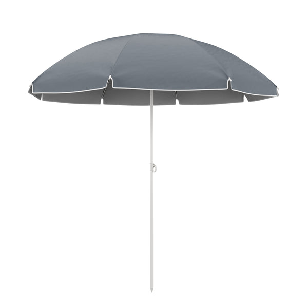 Sonnenschirm Strandschirm 200 cm anthrazit