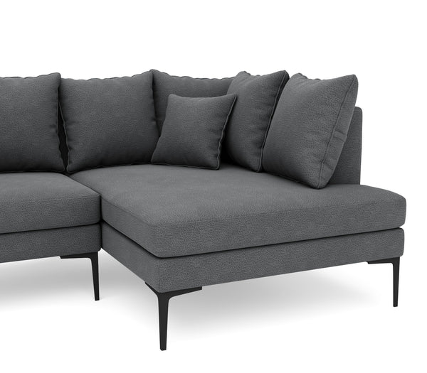 Ecksofa JOEY rechts anthrazit