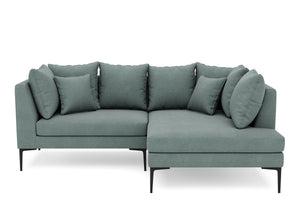 Ecksofa JOEY rechts dunkelgrün