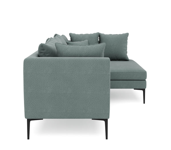 Ecksofa JOEY rechts dunkelgrün